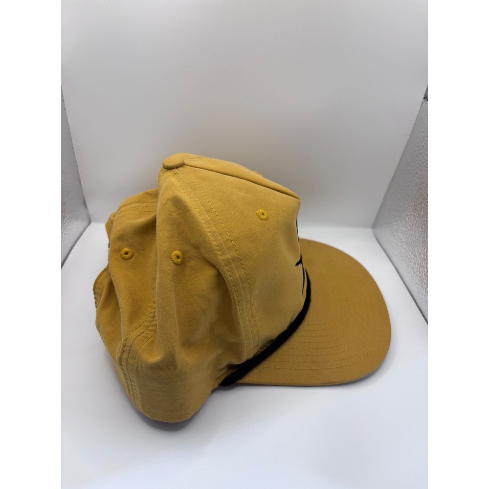 Richardson 256 Rope Hat Mens OSFA Mustard Yellow Skull Lightning Bolt Snapback - Picture 2 of 8